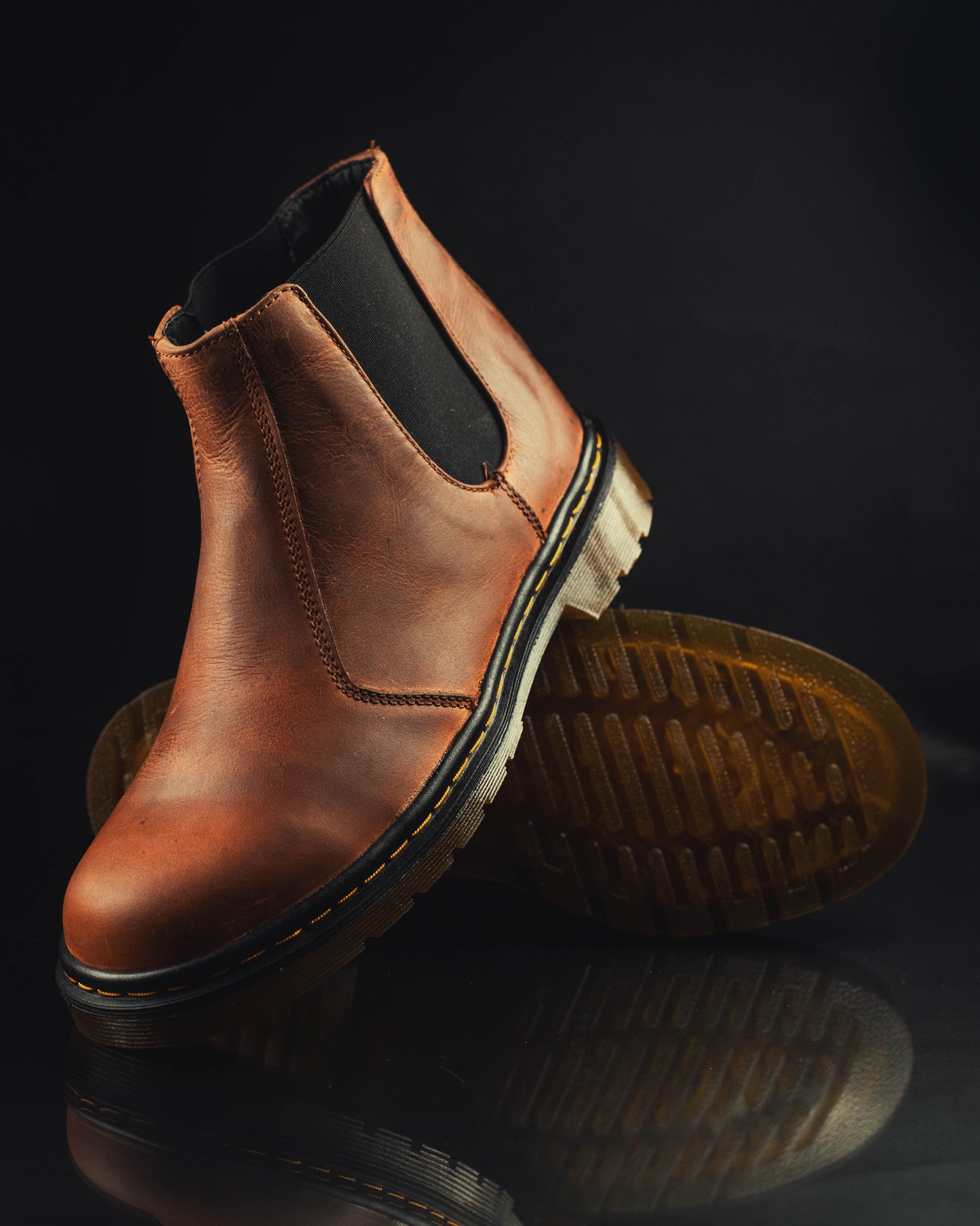 Chelsea Cuero Envejecido Mate